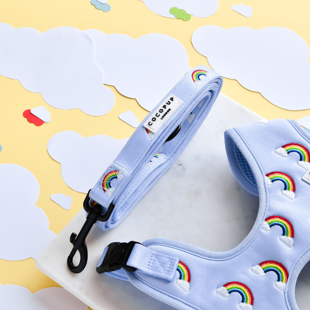 Over the Rainbow - Hundekobbel i Regnbuemønster, 152 cm — bilde 1