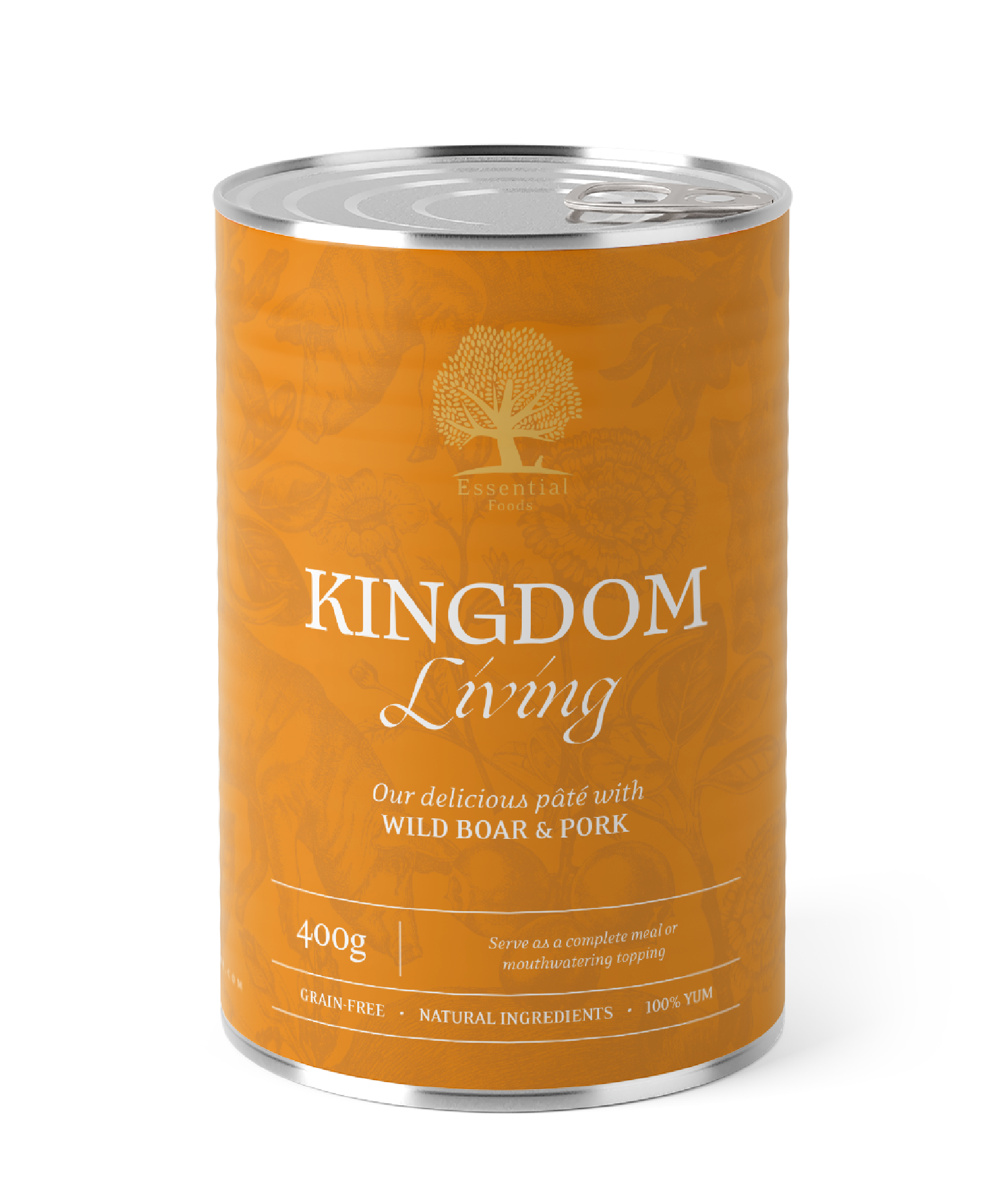 Essential Kingdom Living – Våtfôr med villsvin og svin | 400g — bilde 1