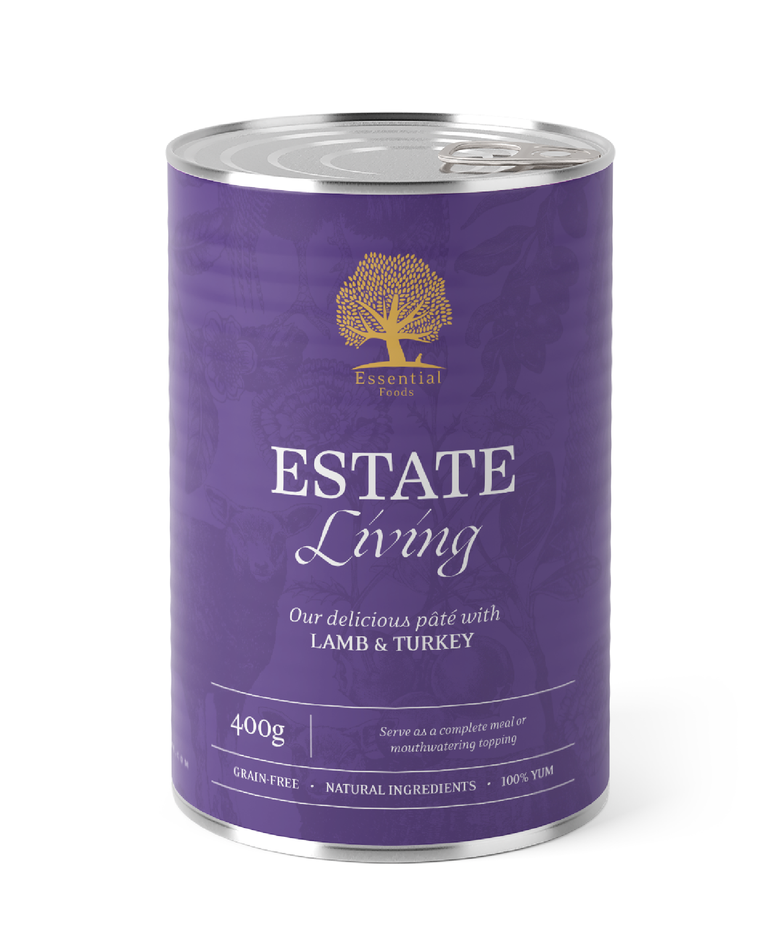 Essential Estate Living – Våtfôr med lam og kalkun | 400g — bilde 1