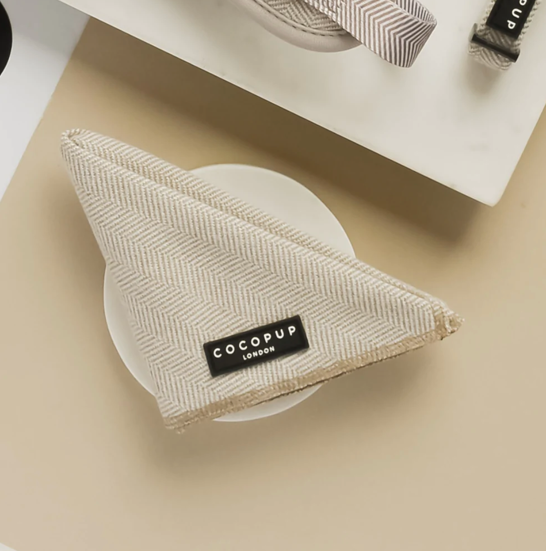 Brown Tweed Bandana - Hundeskjerf — bilde 1