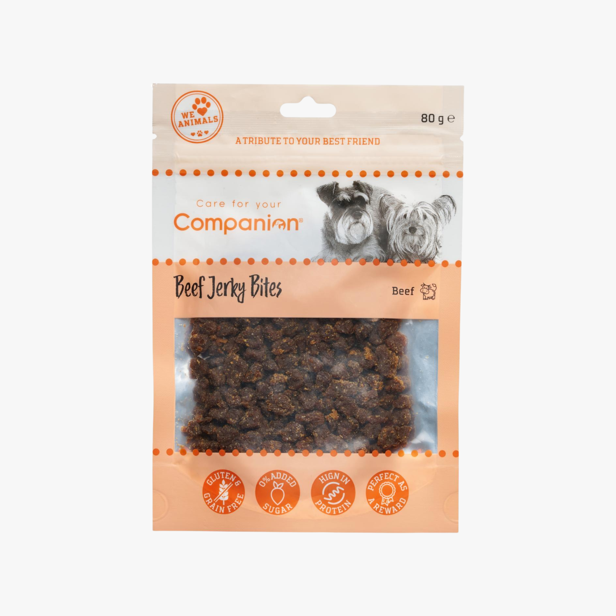 Beef Jerky Bites - Tørket oksekjøtt i biter 80g — bilde 1