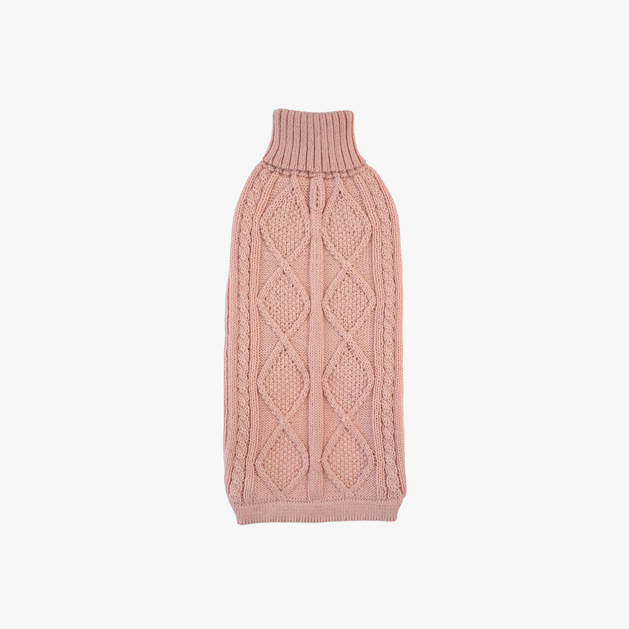 Blush Pink Aran - Alpakka ullgenser til hund — bilde 1