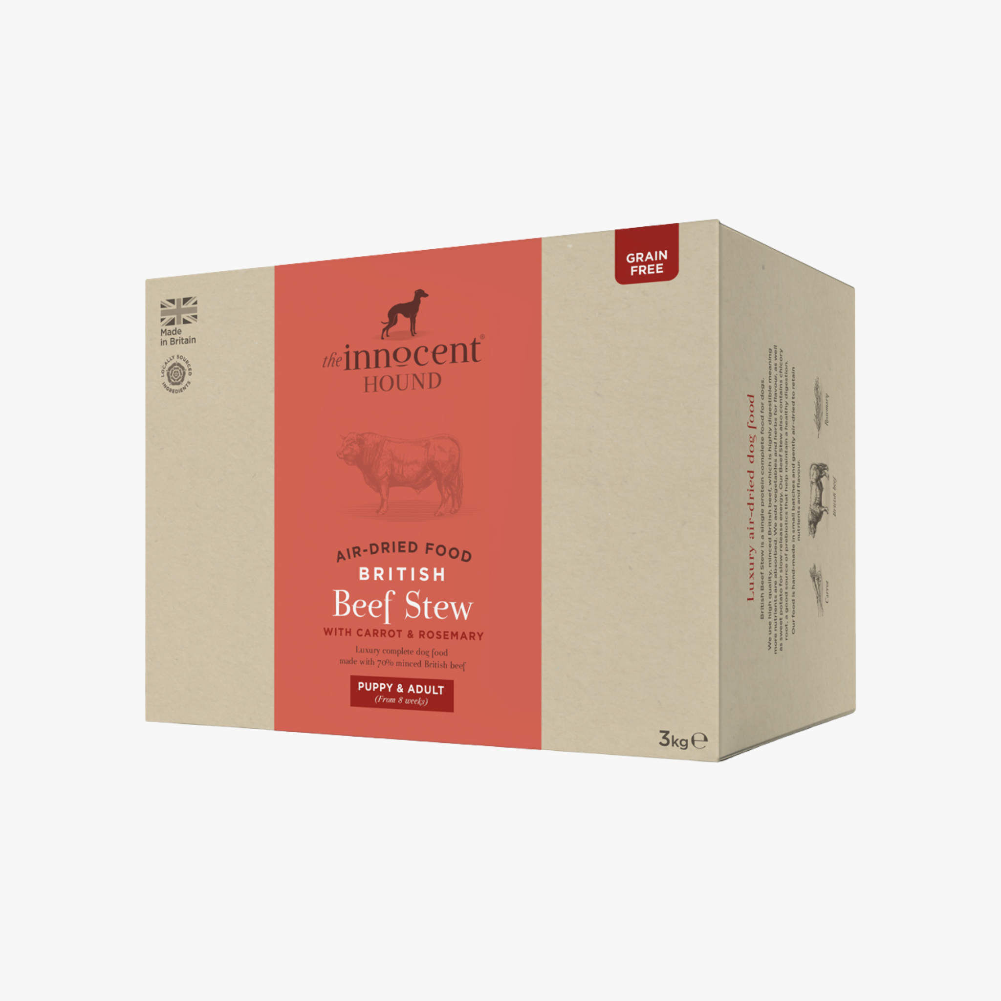The Innocent Hound British Beef Stew – Lufttørket hundefôr med britisk storfe — bilde 1