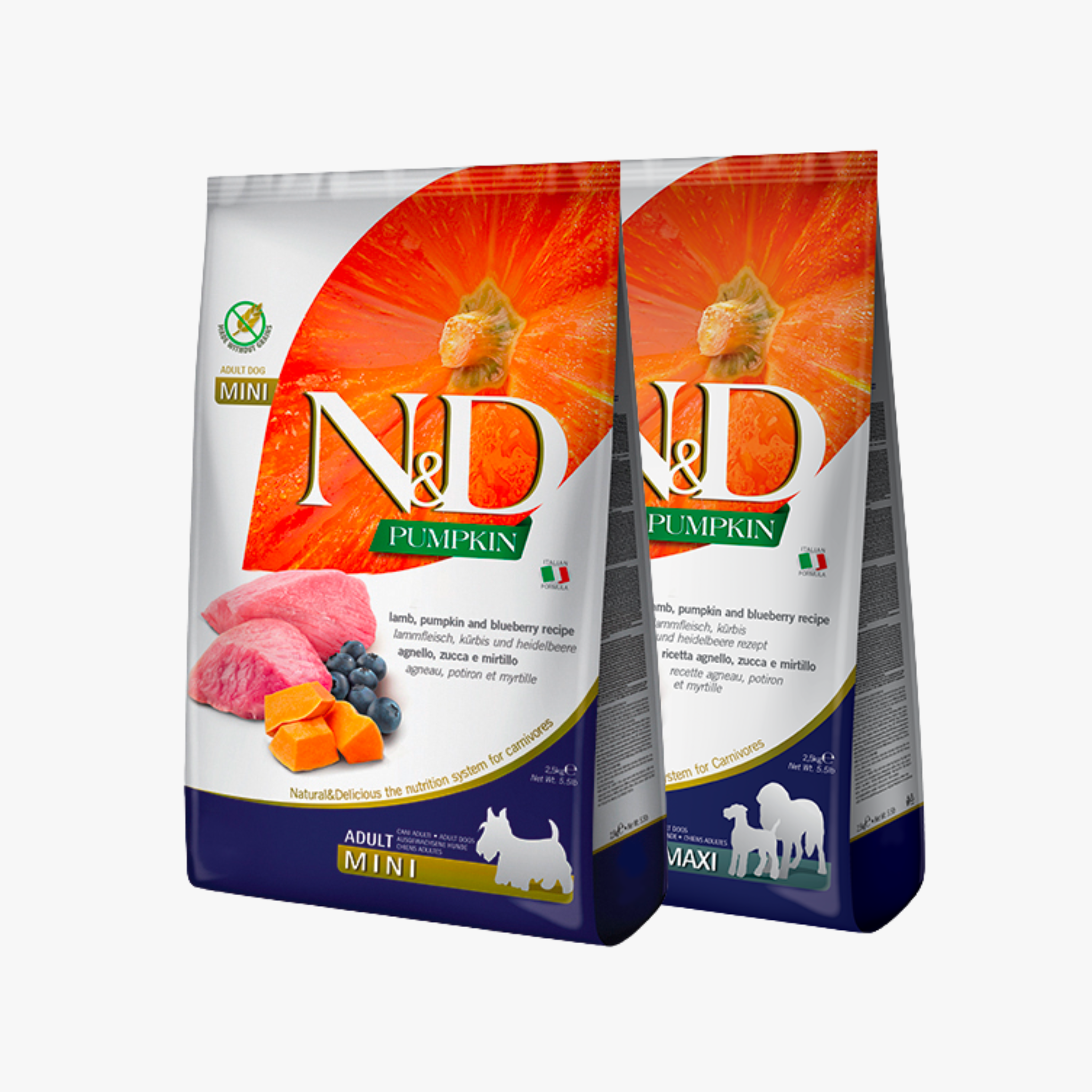 Farmina N&D Pumpkin Lamb & Blueberry Adult - Tørrfôr voksne hunder — bilde 1