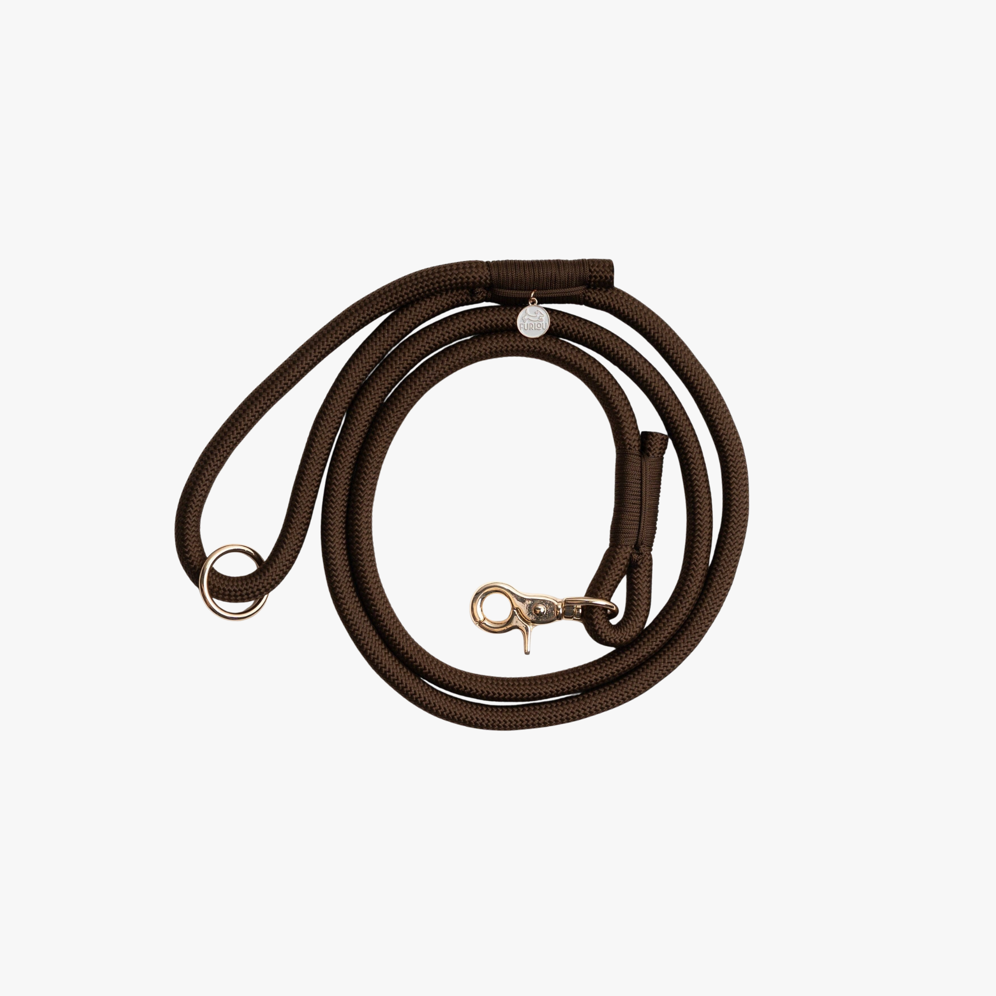 Braided Rope Leash – Hundebånd | Brown — bilde 1