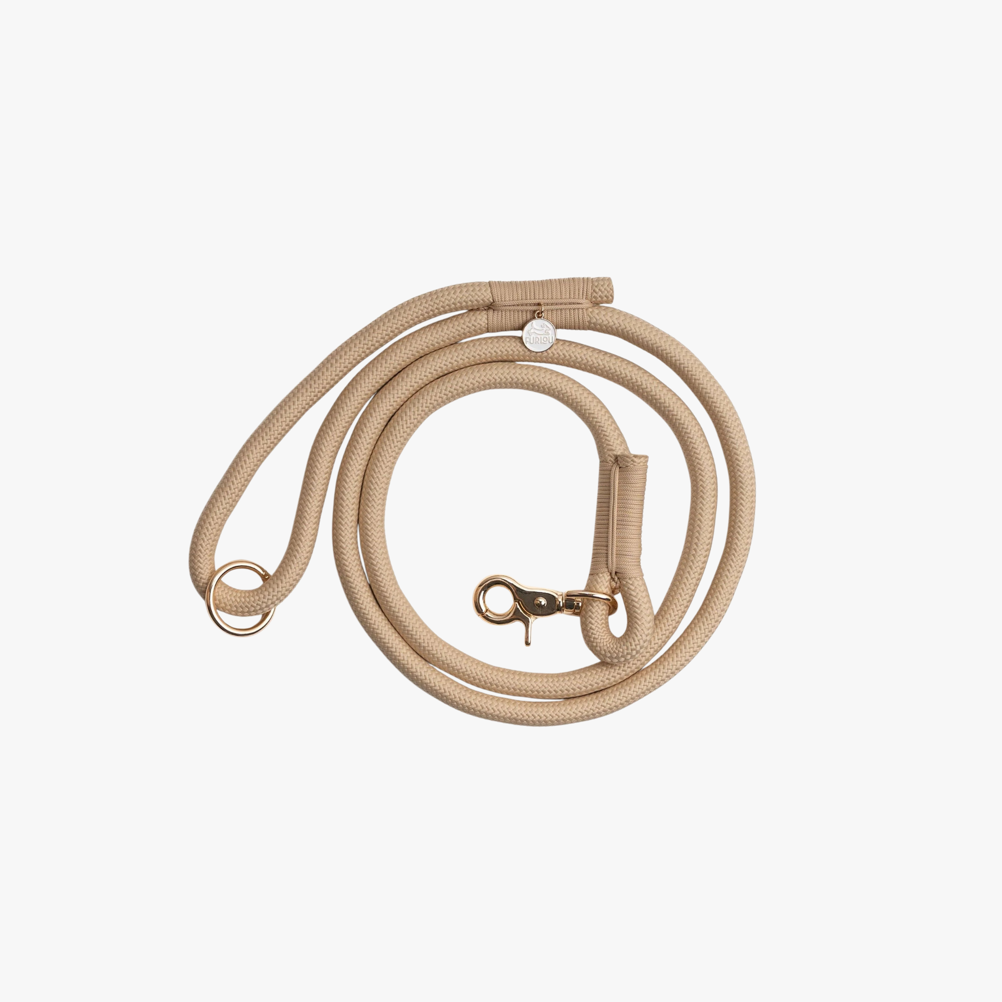 Braided Rope Leash – Hundebånd | Tan — bilde 1