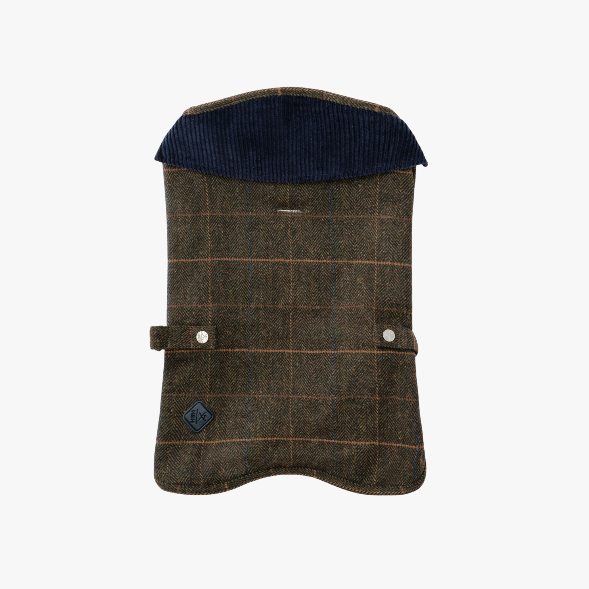 Hackett x Hugo & Hudson – Tweed hundejakke | Dark Green Checked Herringbone — bilde 1