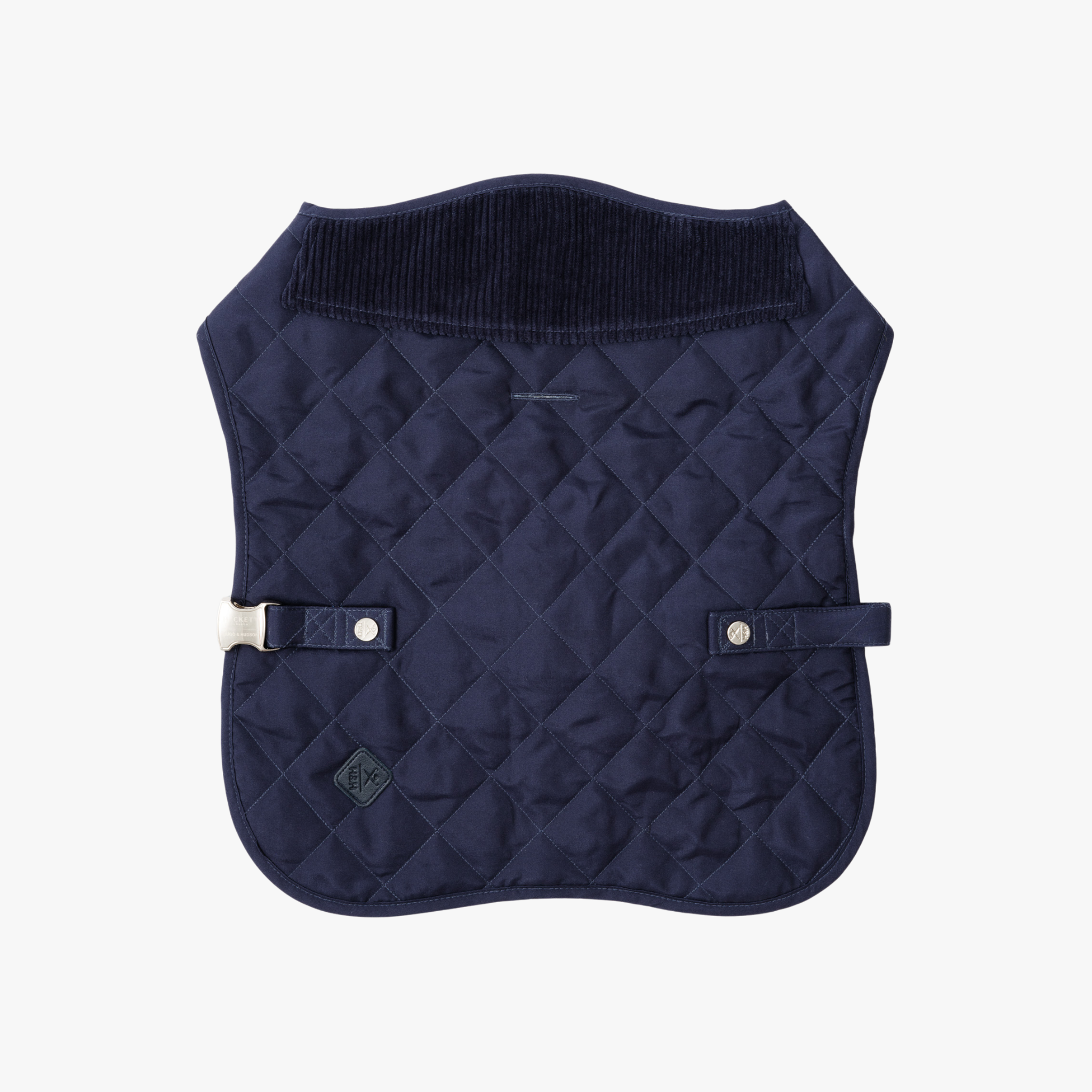 Hackett x Hugo & Hudson – Vattert hundejakke (Navy) — bilde 1