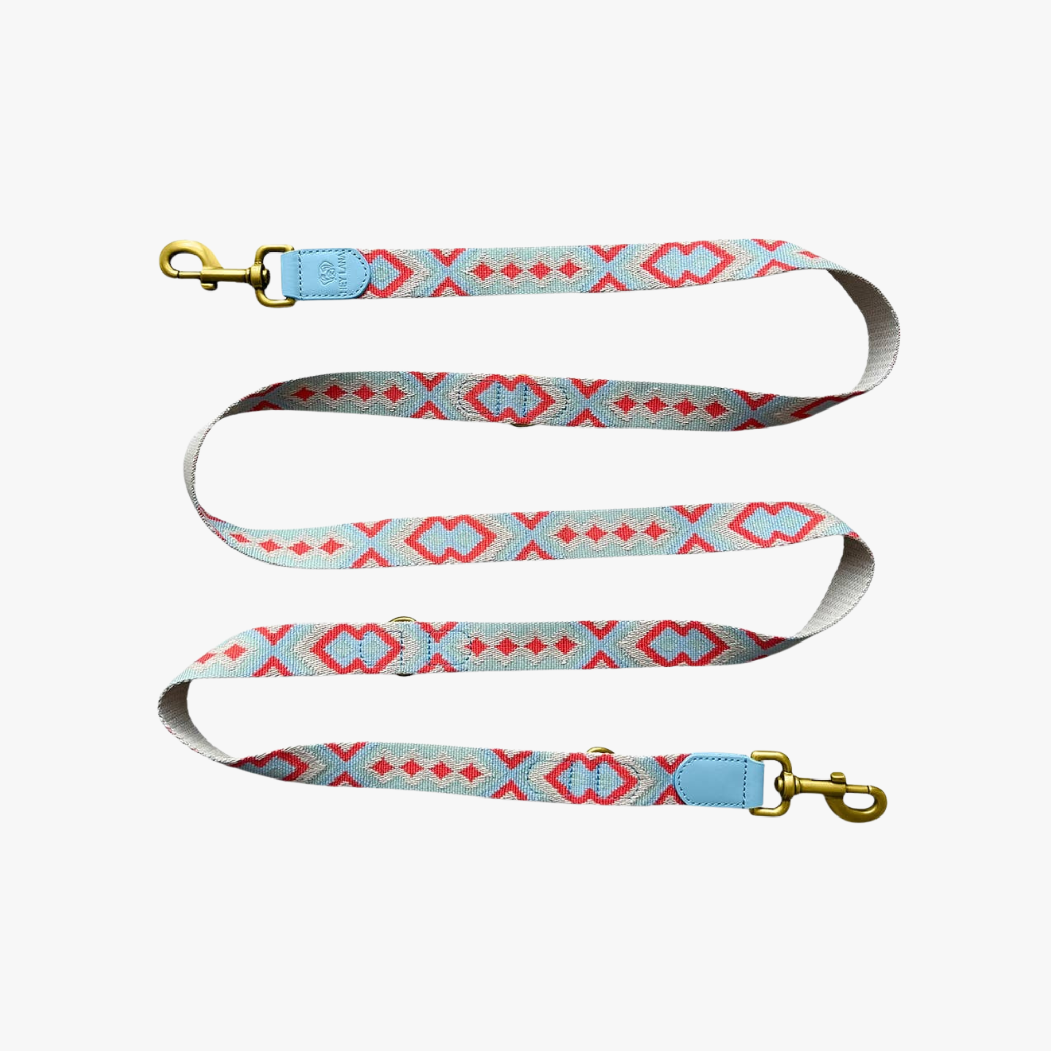 Hey Lana - Justerbart hundebånd 2m | Coral/Blue — bilde 1