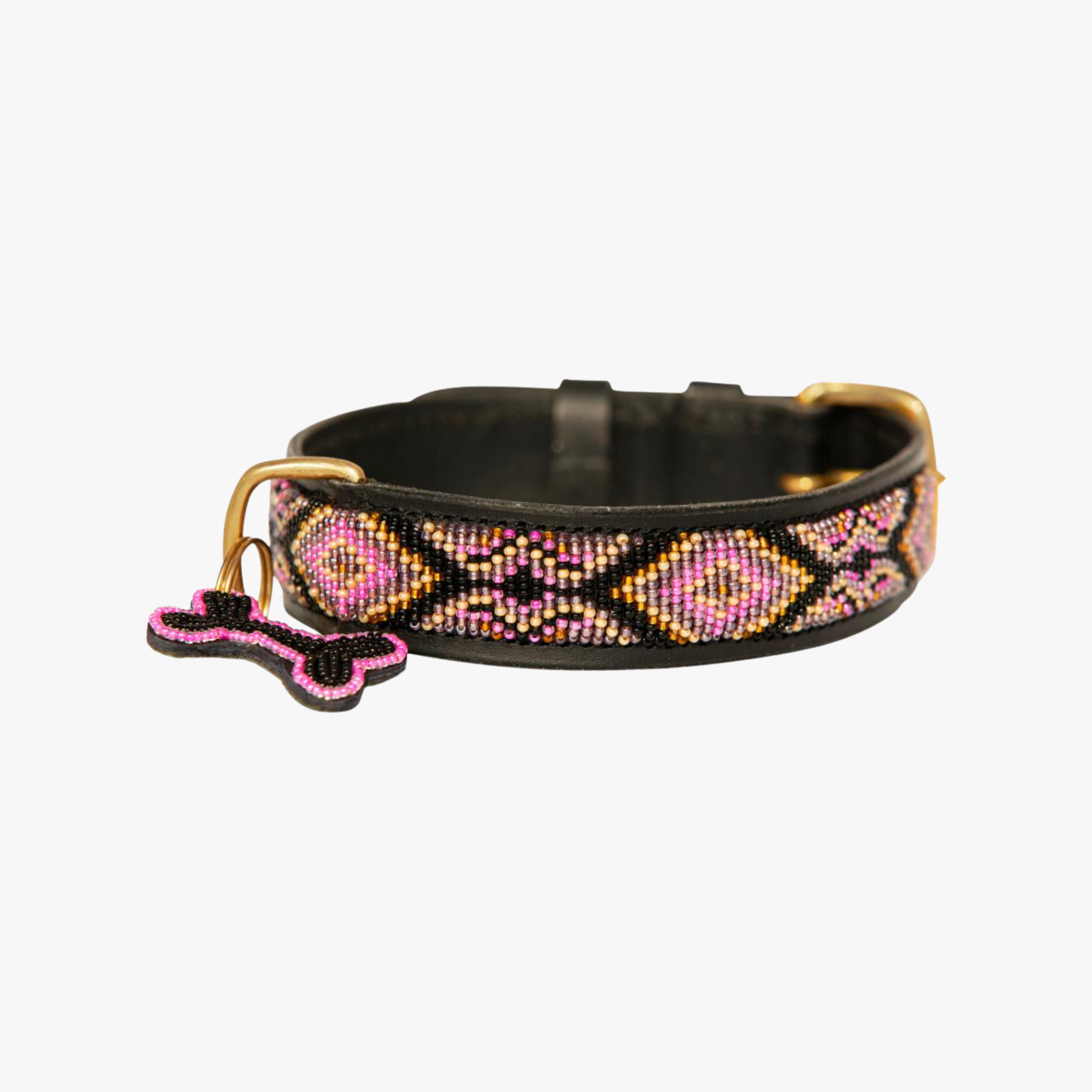 Kampuni Ombima - Perlehalsbånd hund | Rosa — bilde 1