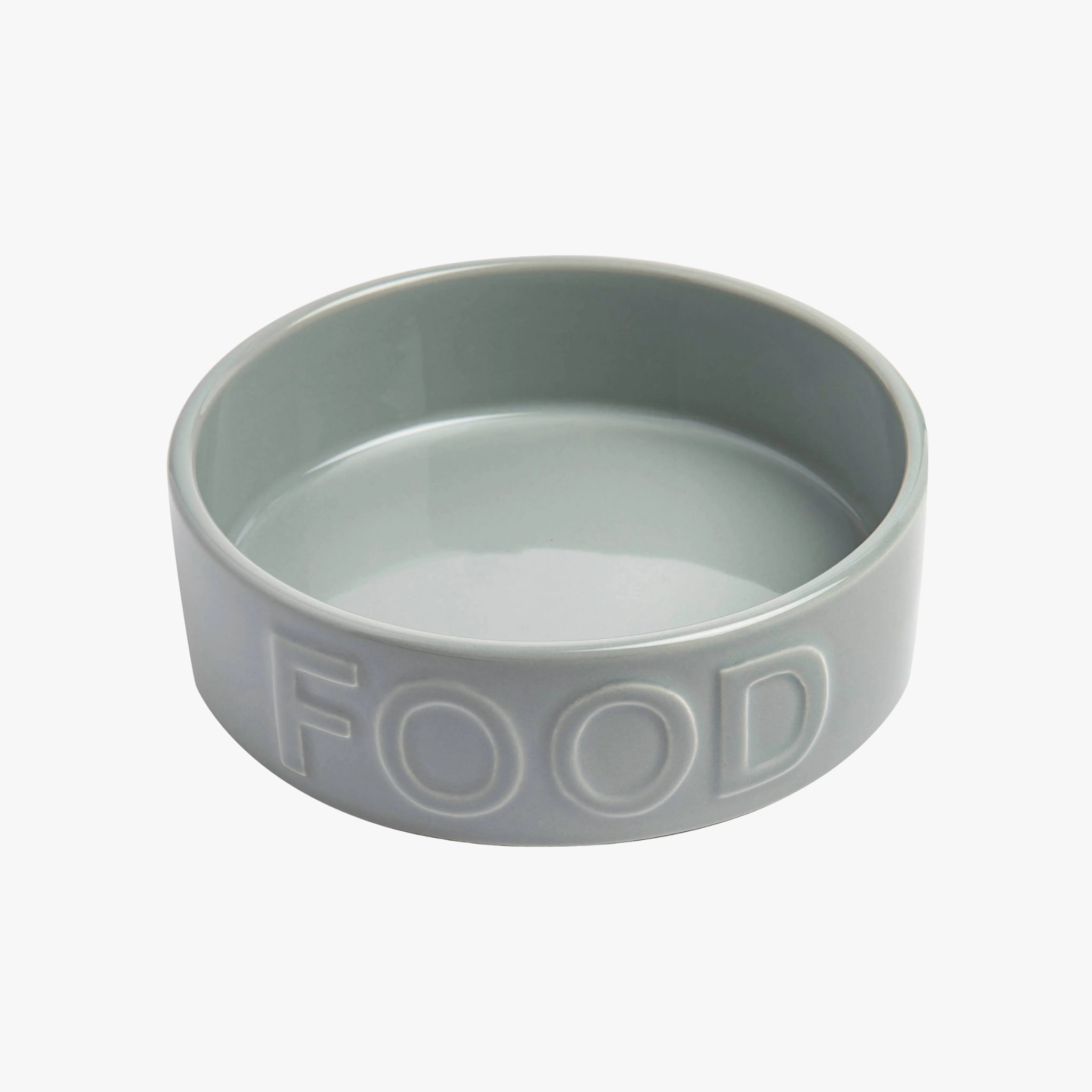Klassisk "FOOD" Hundeskål - Grå — bilde 1