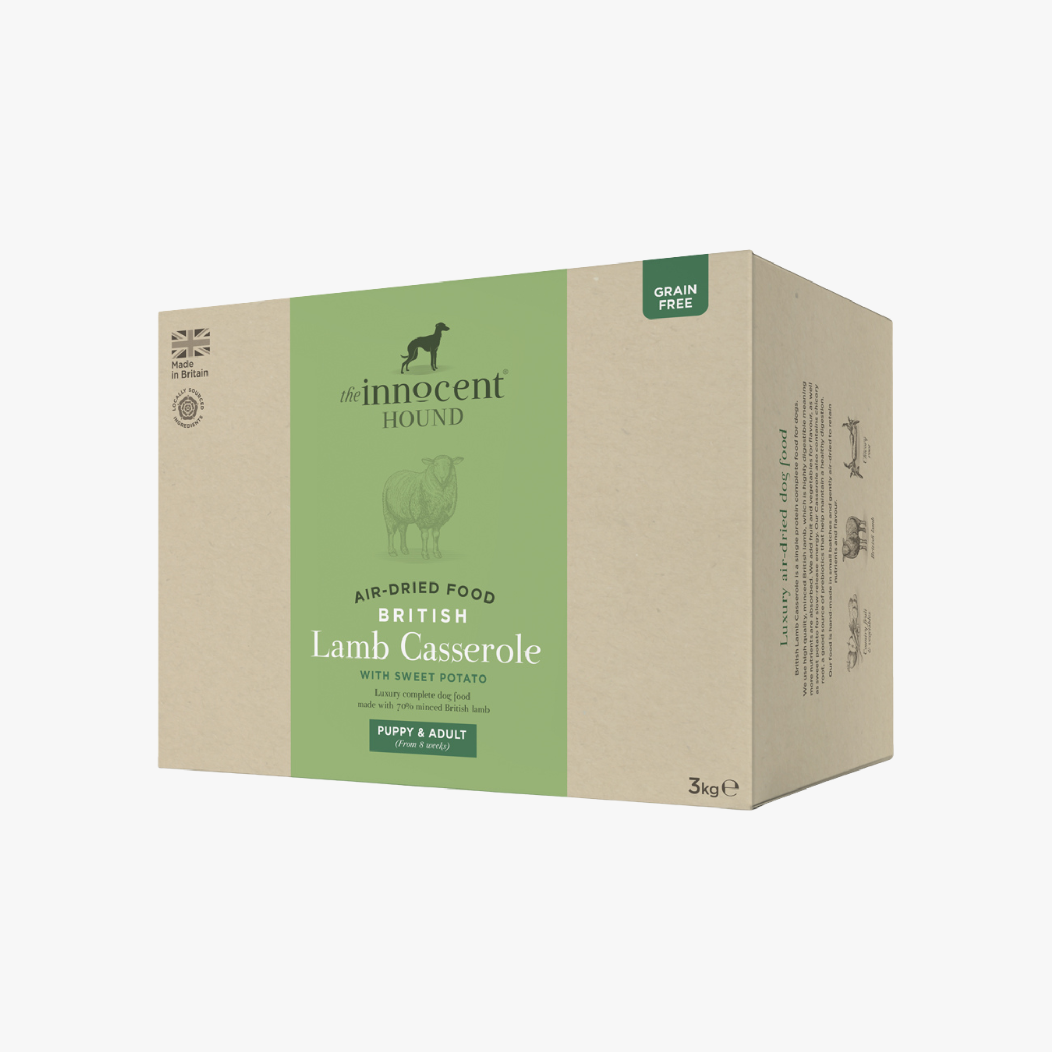The Innocent Hound British Lamb Casserole - Lufttørket hundefôr med britisk lam — bilde 1