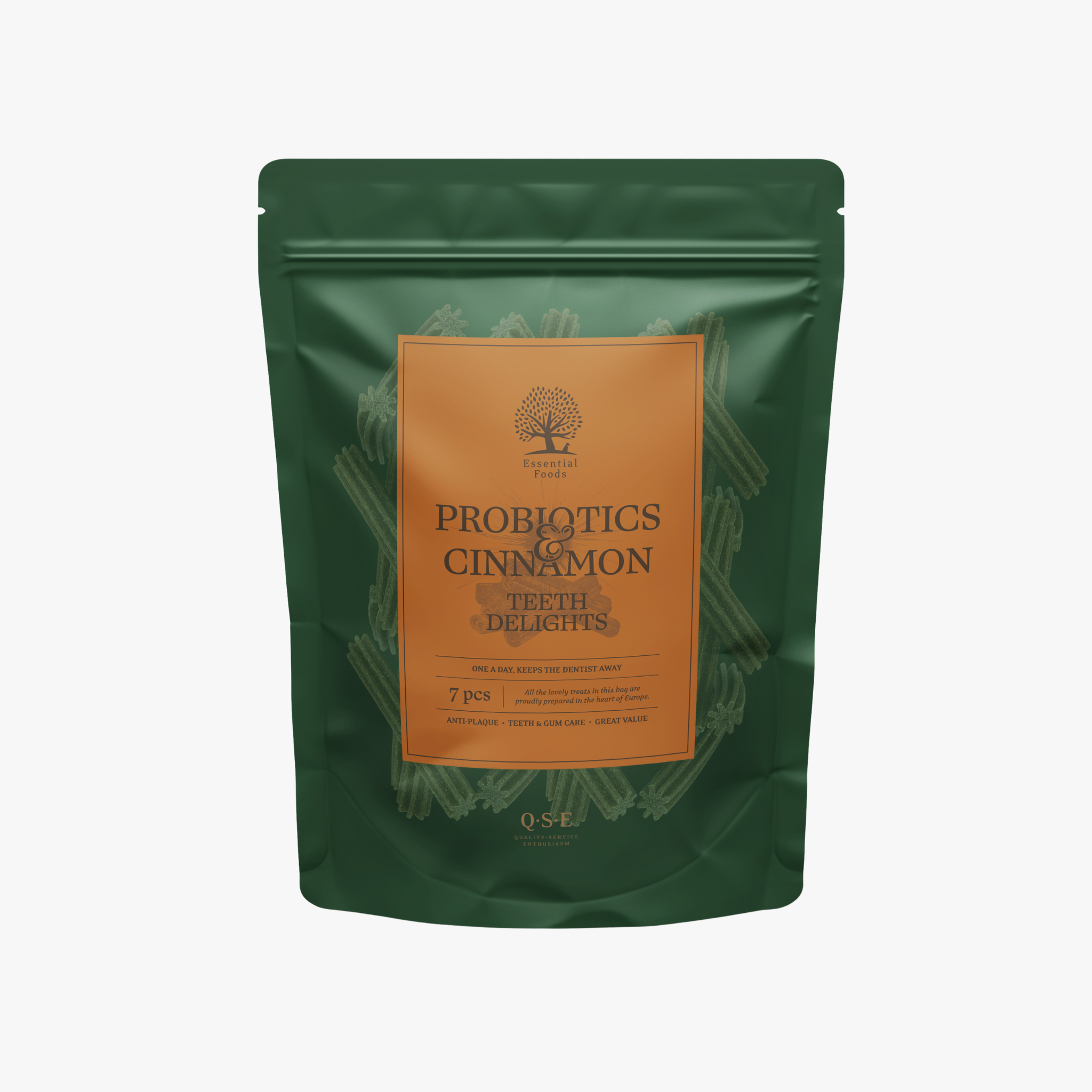 Probiotics & Cinnamon Teeth Delights - Tyggepinner — bilde 1