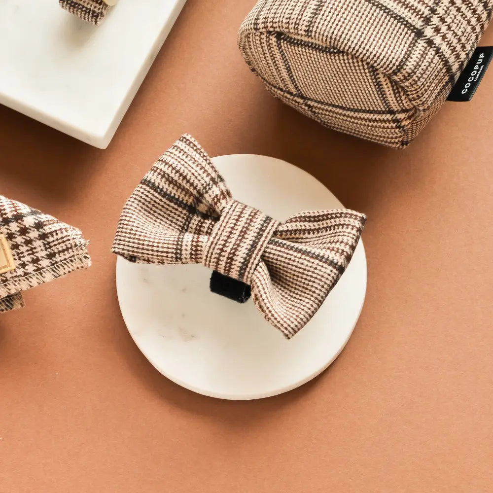 Pup Plaid Bow Tie - Sløyfe til hund — bilde 1
