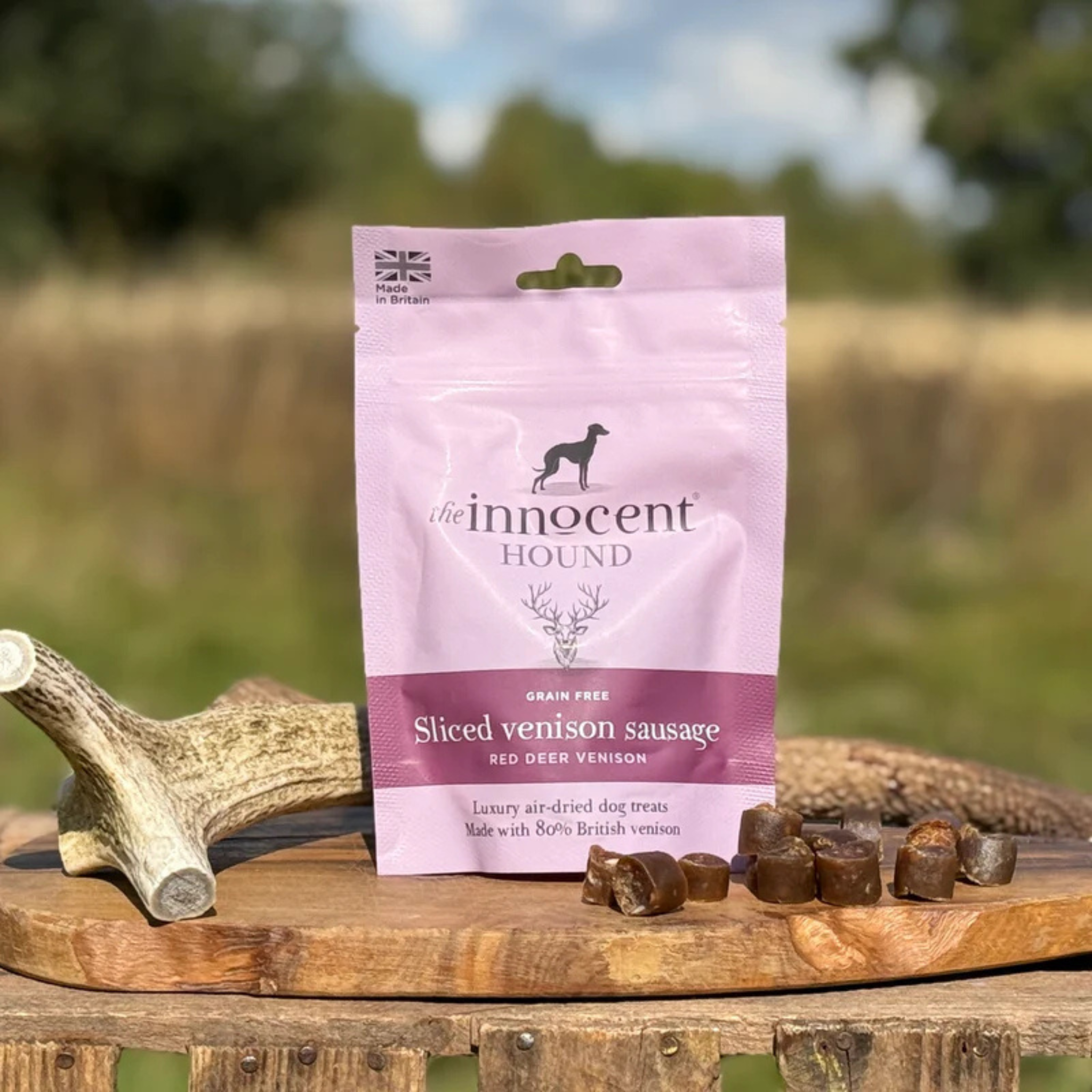 Sliced Venison Sausage - Godbiter med hjort 70g — bilde 1