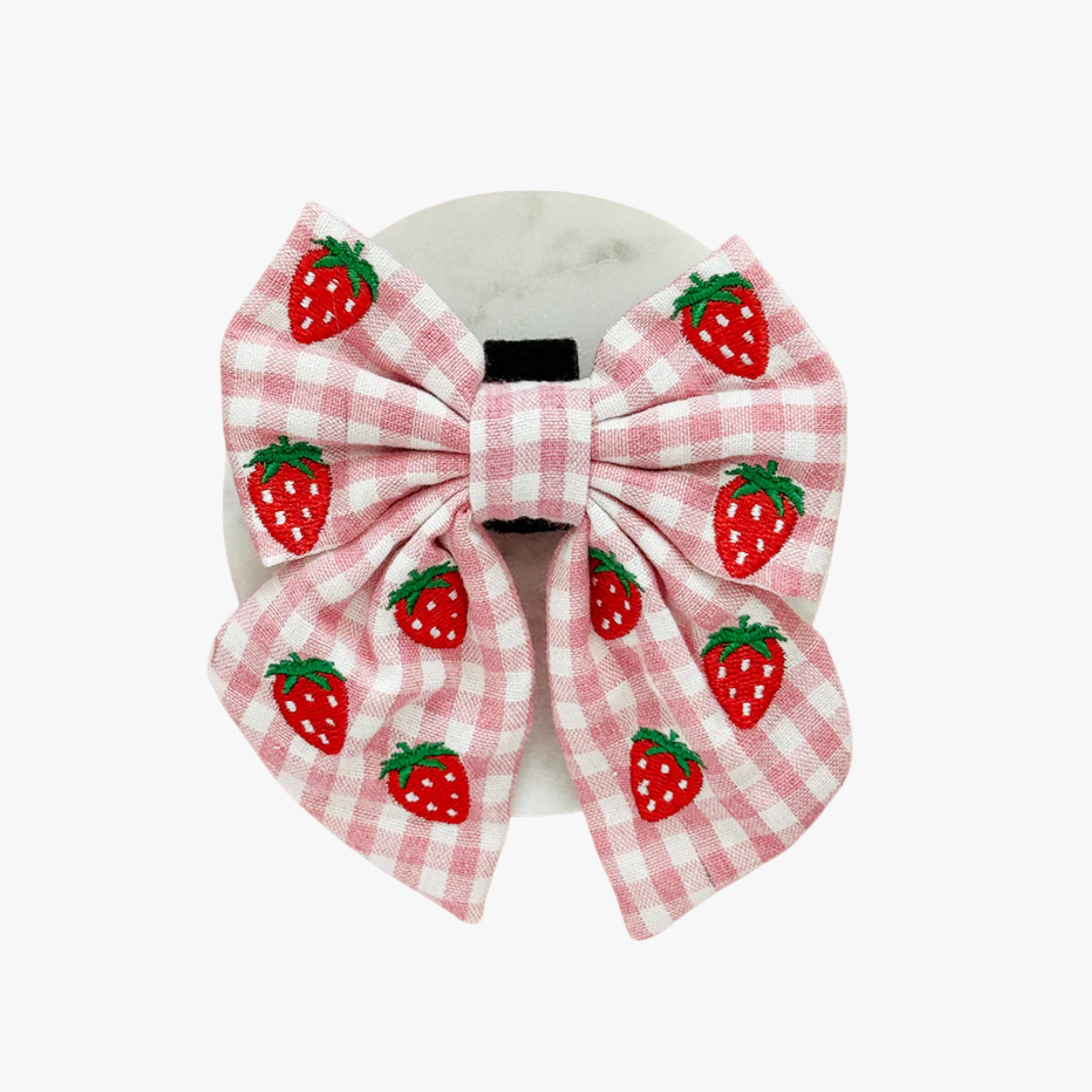 Strawberry Picnic Sailor Bow Tie - Hundesløyfe — bilde 1