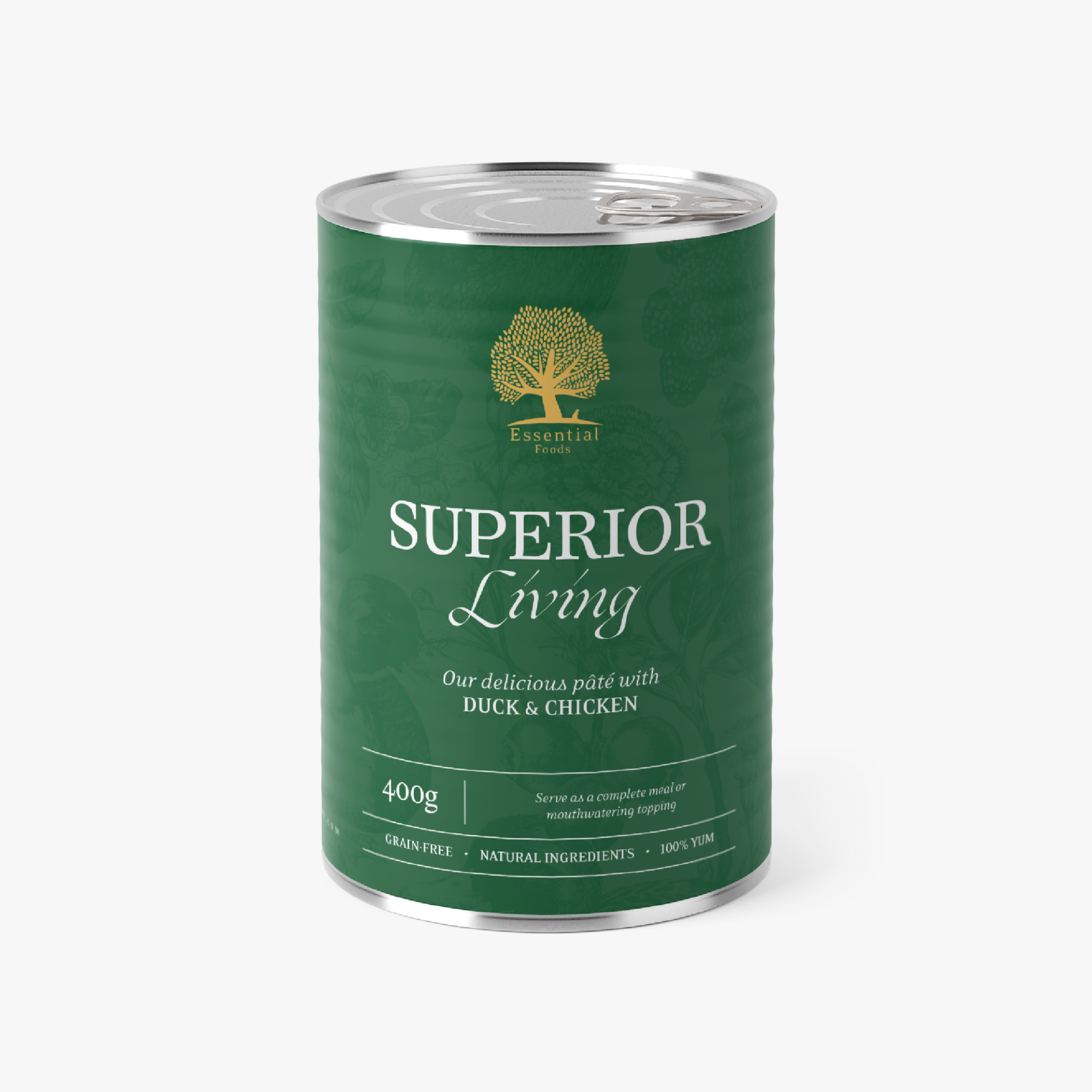Essential Superior Living Pâté – Våtfôr med and og kylling | 400g — bilde 1