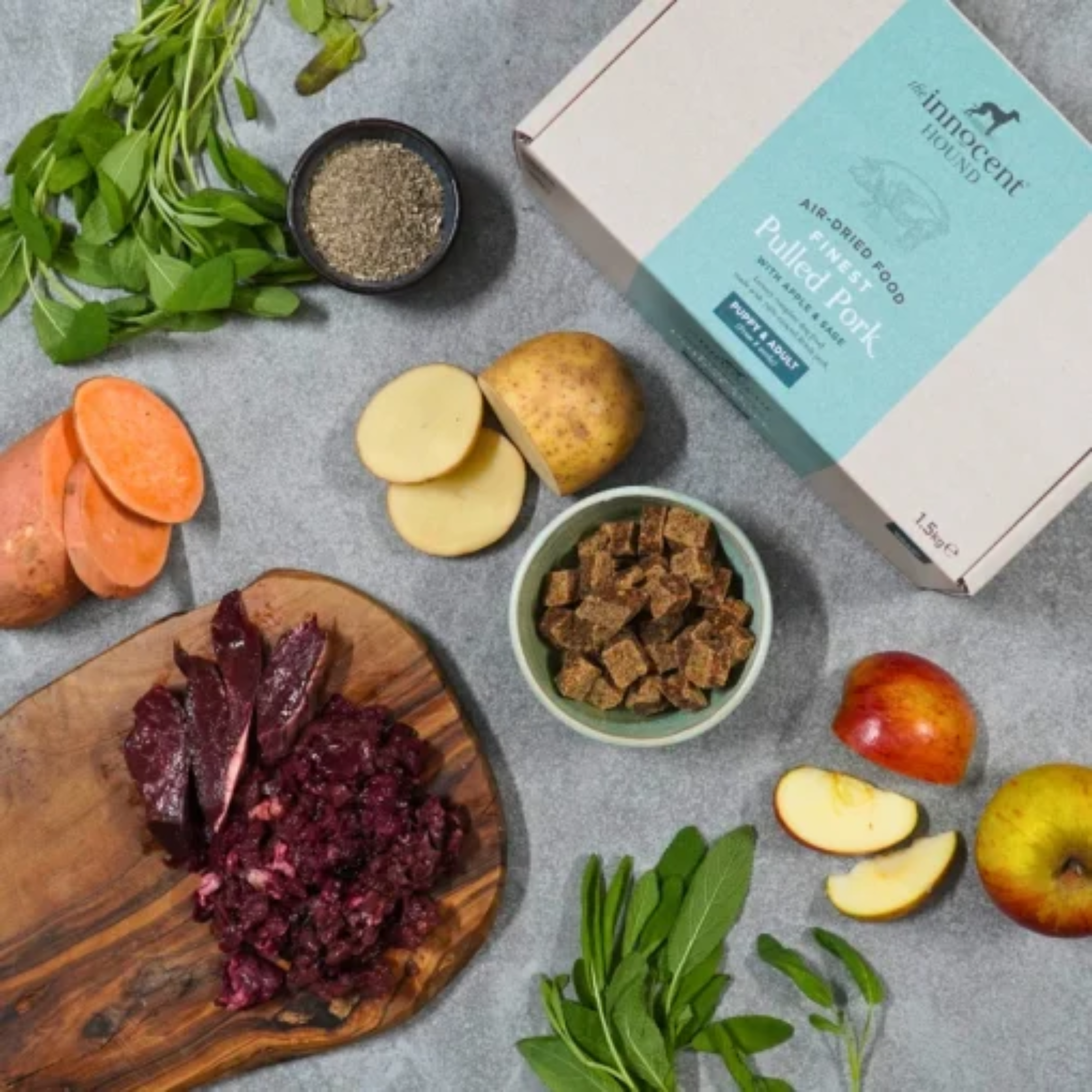 The Innocent Hound Finest Pulled Pork - Lufttørket hundemat — bilde 1
