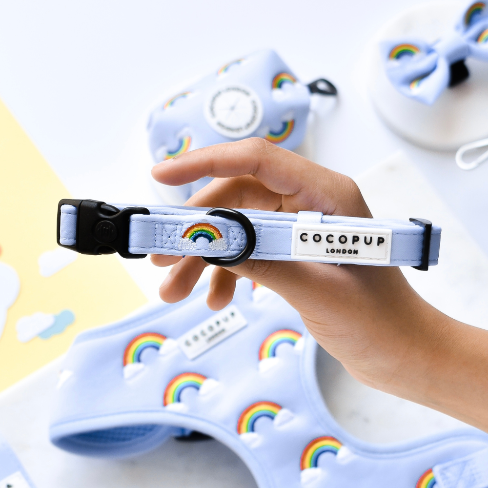Over the Rainbow - Halsbånd med Regnbuemønster — bilde 1