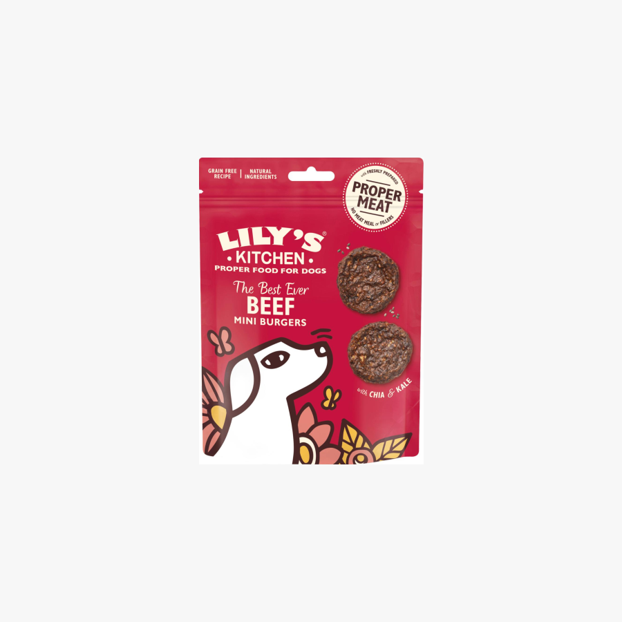 Beef Mini Burgers – Proteinrik Hundesnack, 70g — bilde 1