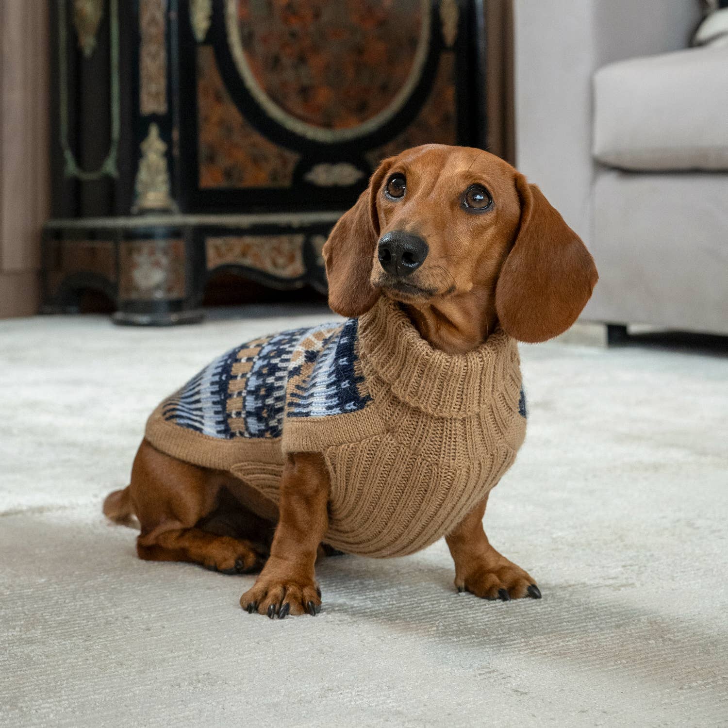 Ice Magic Navy – Hundegenser i alpakka — bilde 1