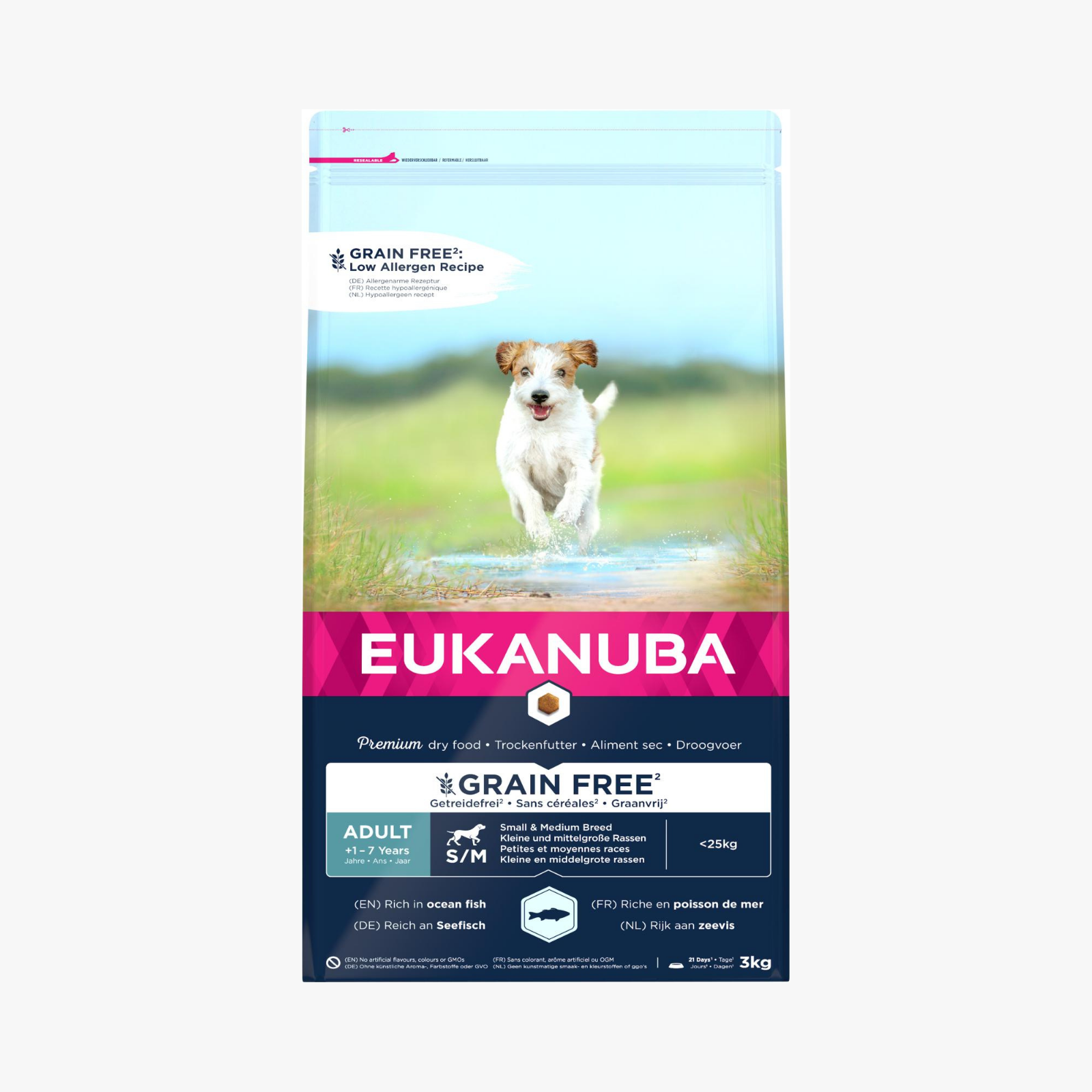 Eukanuba Voksen Små/Mellomstor Kornfritt Havfisk - Tørrfôr | Grain Free — bilde 1