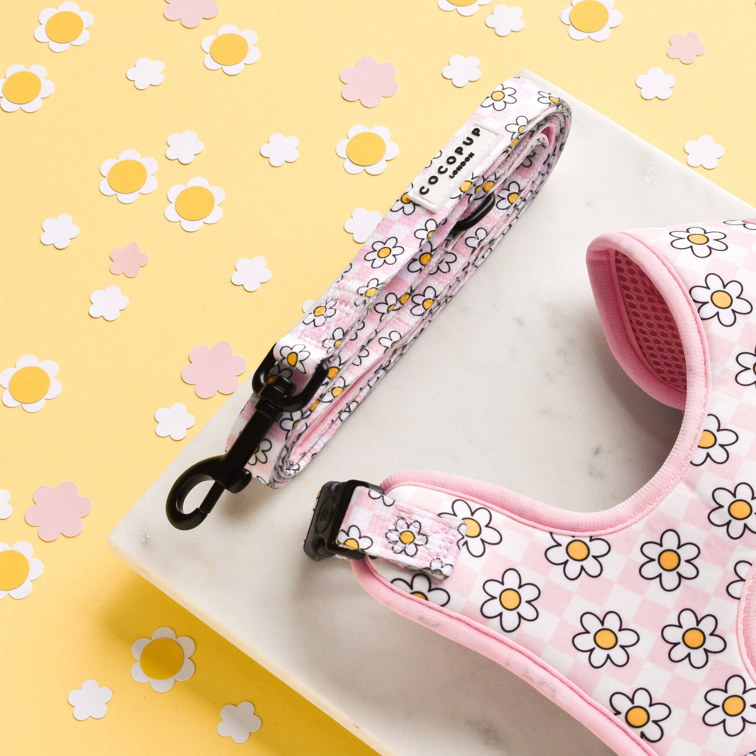 Daisy Gingham Rave - Hundekobbel i Blomstermønster 152 cm — bilde 1