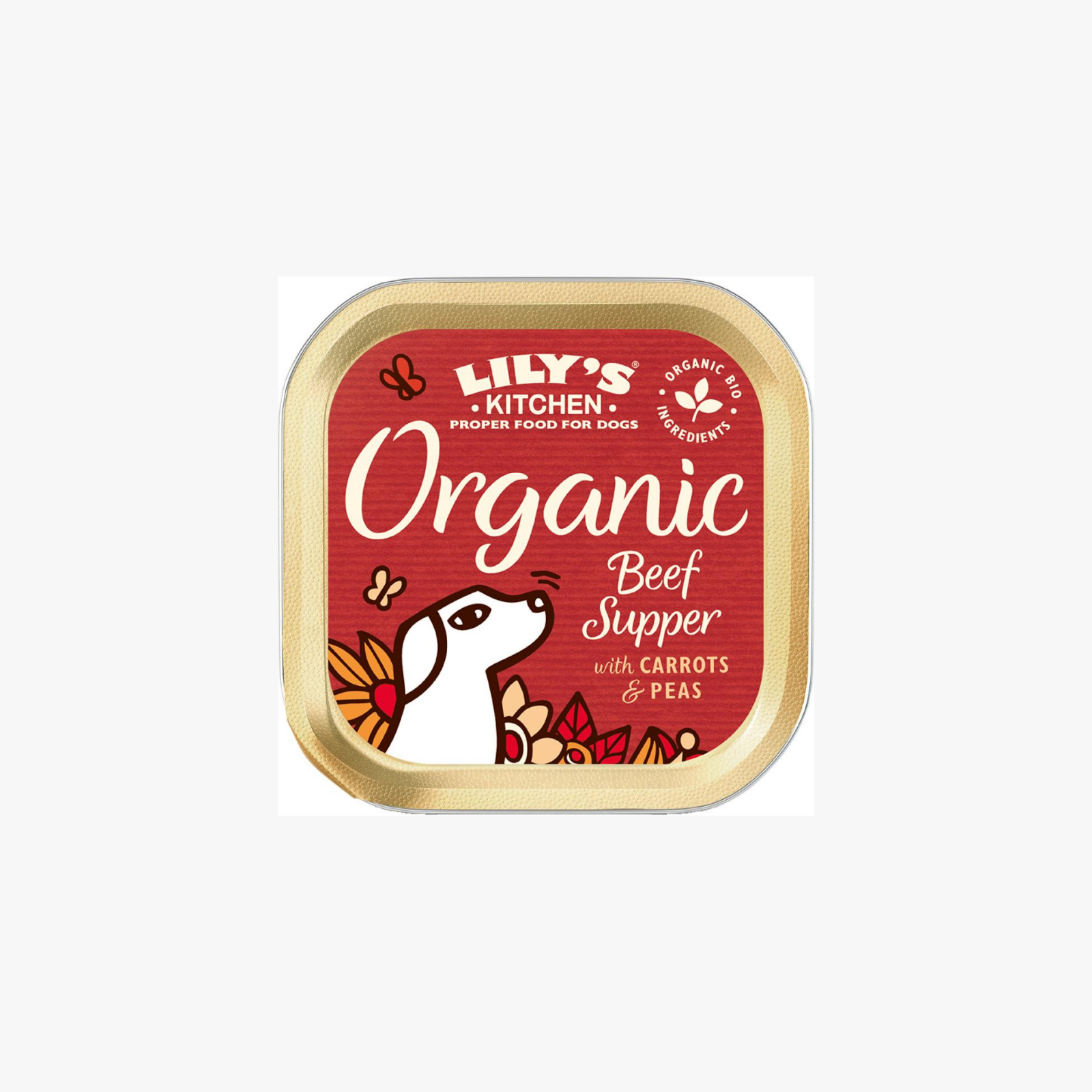 Lily’s Kitchen Organic Beef Supper – Våtfôr til voksene hunder av Storfe, Kylling og Svin, 150g — bilde 1