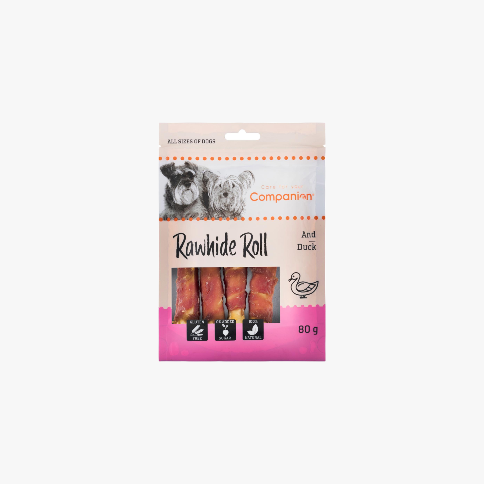 Rawhide Roll, Tyggepinner m/And — bilde 1