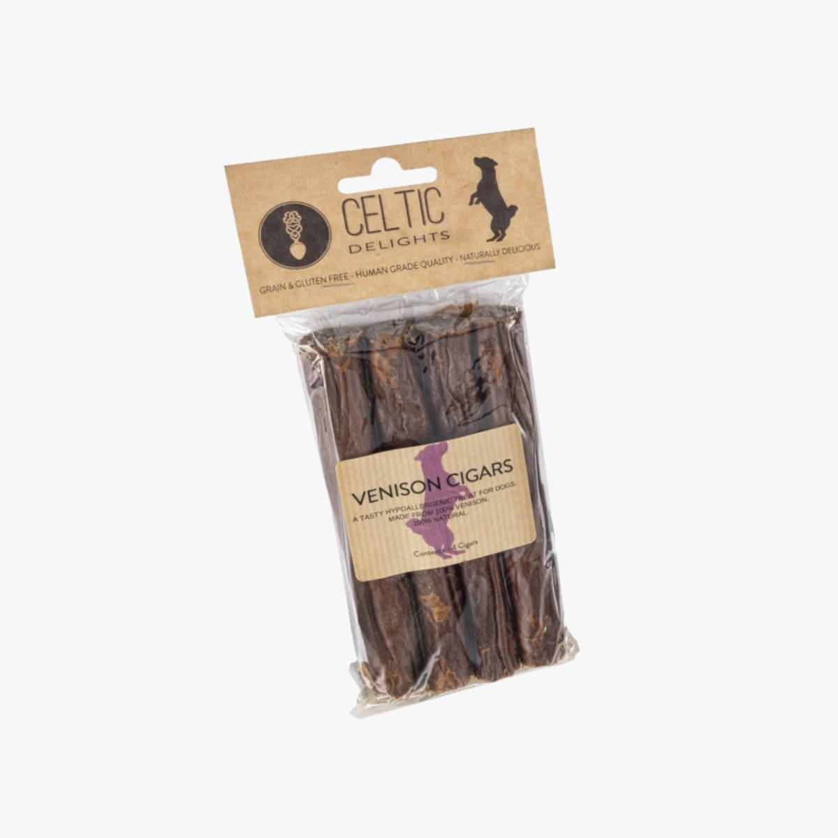 Celtic Delights Venison Cigars – Tyggesnacks 100 % hjort — bilde 1