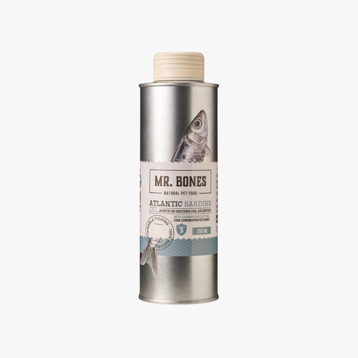 Mr. Bones Atlantic Sardine Oil – Sardinolje | 250 ml — bilde 1