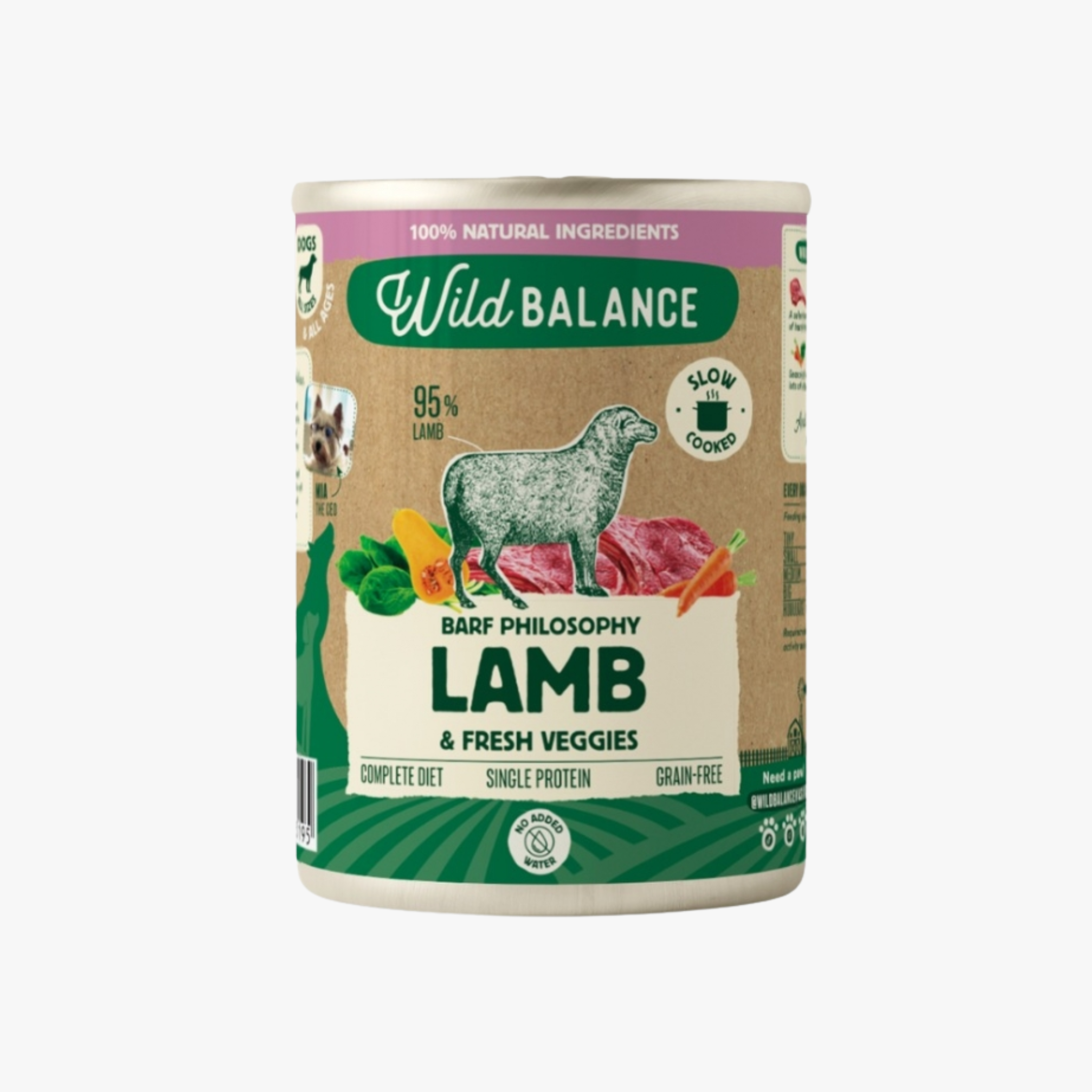 Wild Balance Lamb BARF – våtfôr | 400g — bilde 1