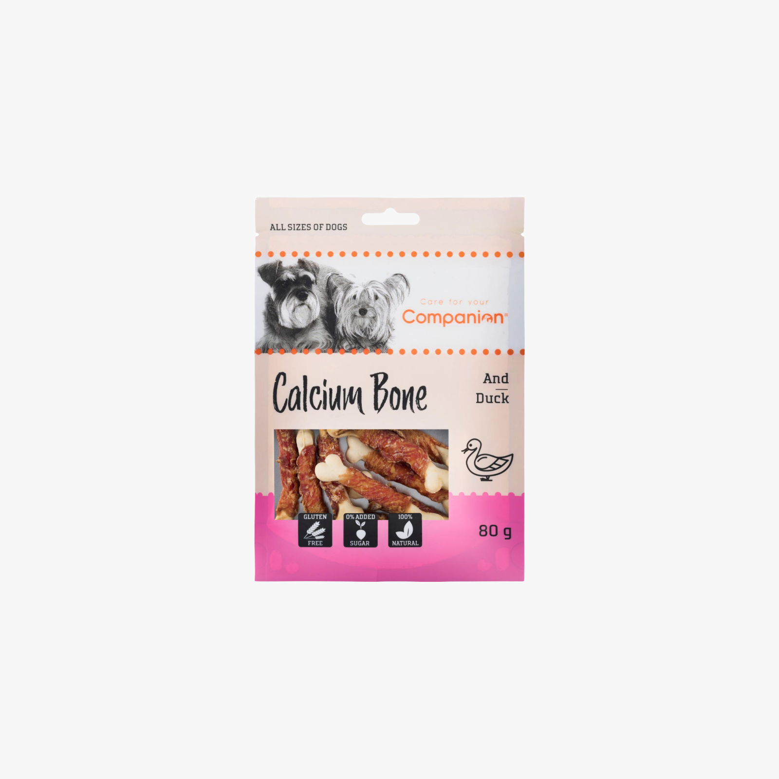 Calcium Bone, Tyggepinner for små hunder m/And