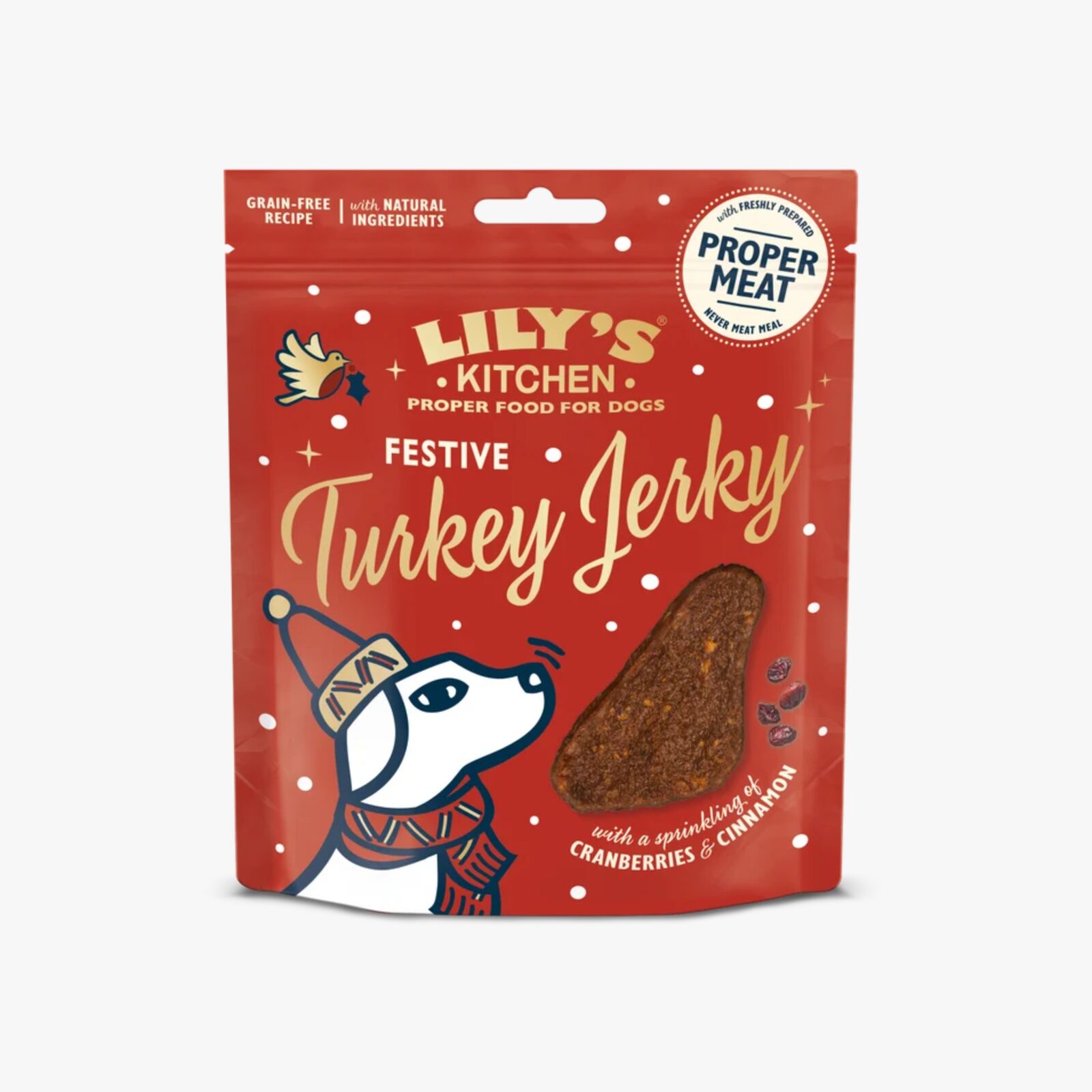 Lily's Kitchen Festive Turkey Jerky godbiter med kalkun 70 g