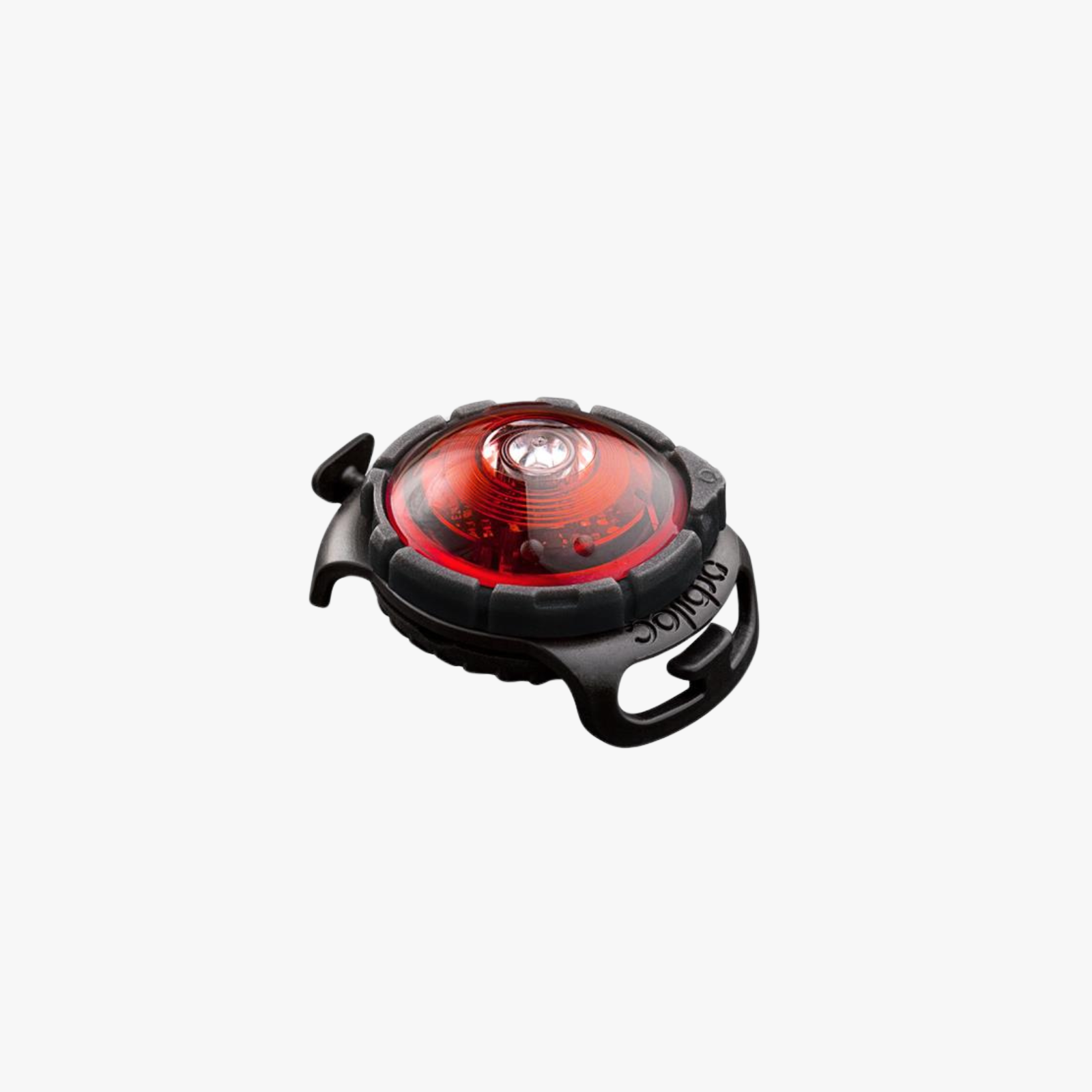 Safety light Dog Dual m/batteri - Rød